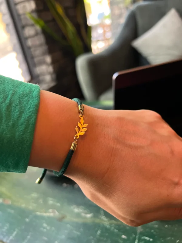 دستبند طلا بافت طنابی