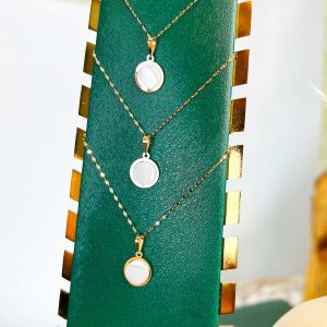 آویز گرد صدفی